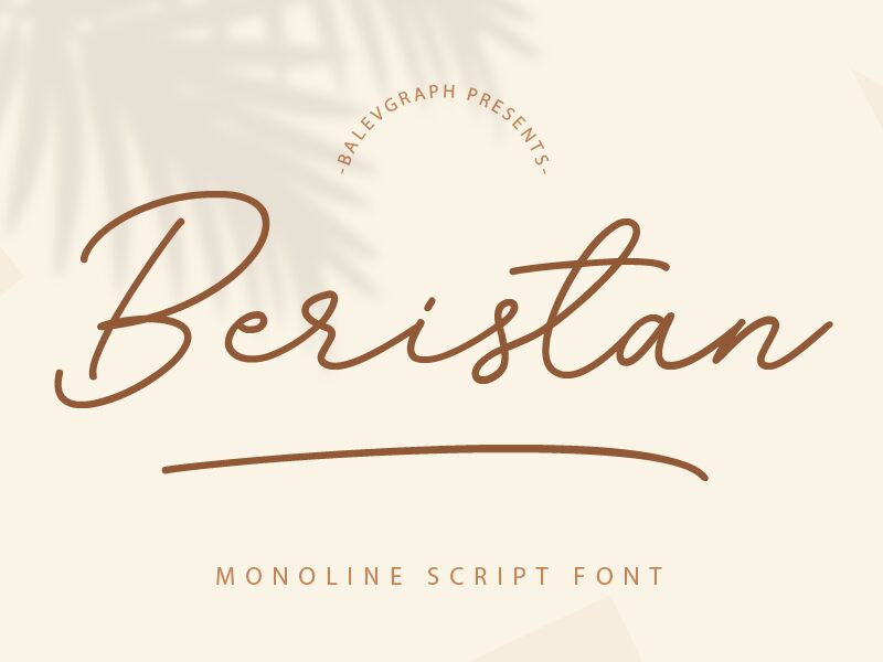 Beristan Schriftart