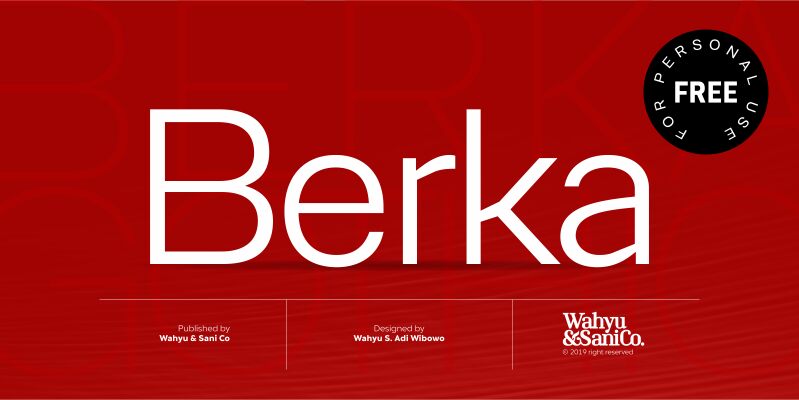 Berka Schriftart