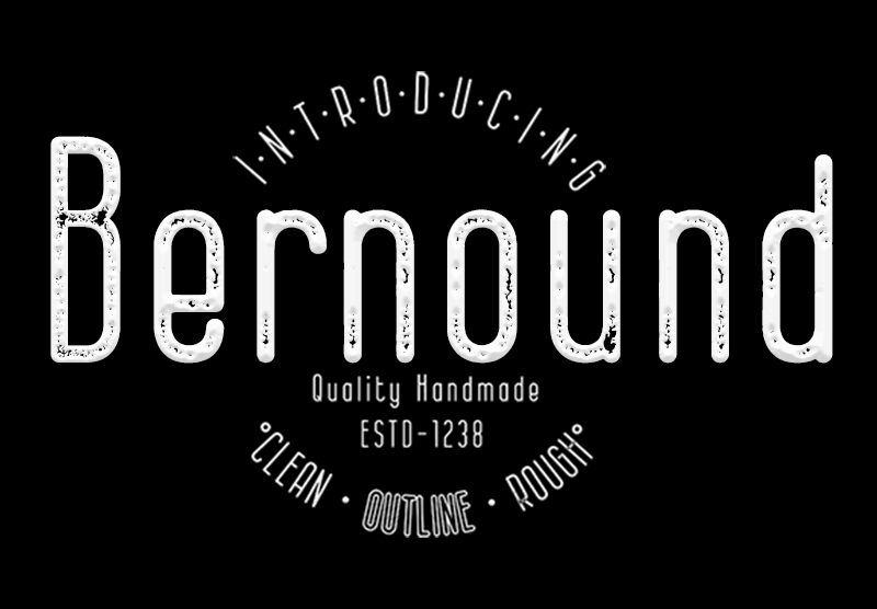Bernound Rough Font