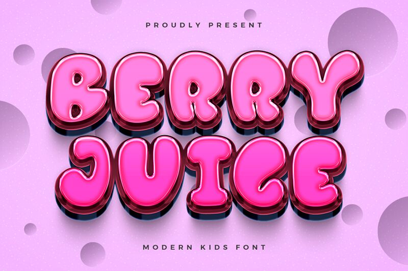 Berry Juice Druh písma