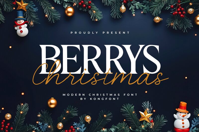 Berrys Christmas フォント
