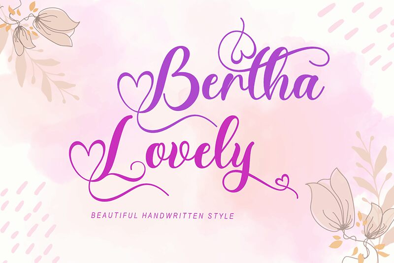 Bertha Lovely Font