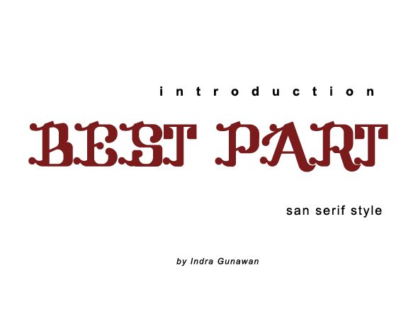 Best Part Czcionka