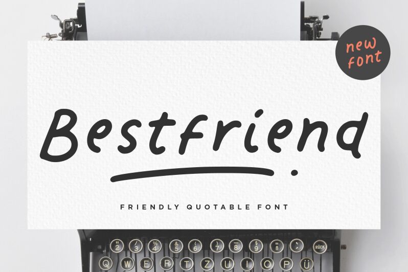 Bestfriend Schriftart