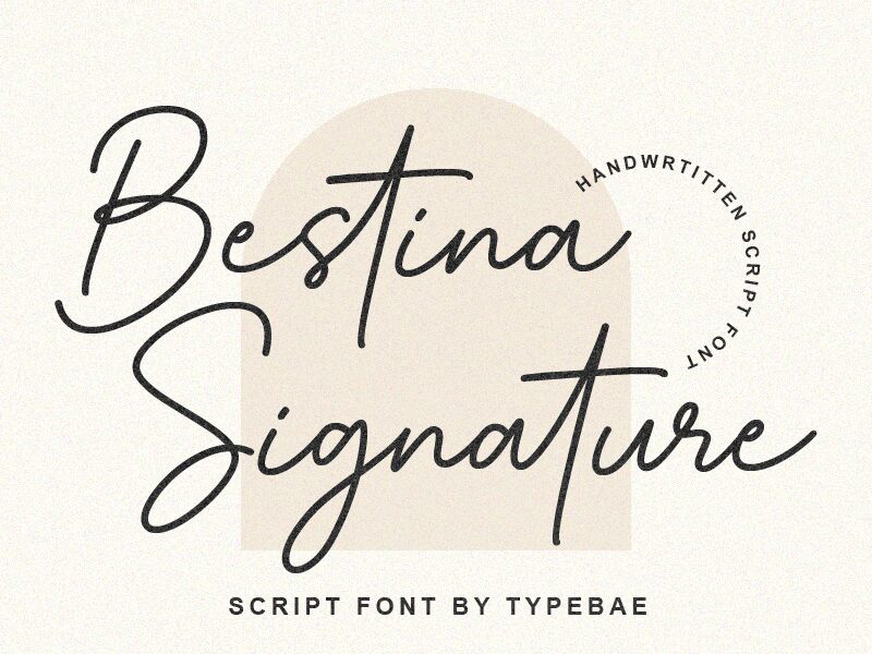 Bestina Signature Schriftart