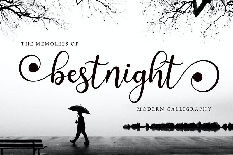 Bestnight Schriftart