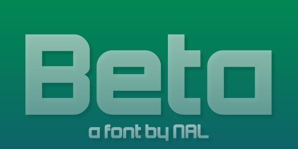 Beta Schriftart