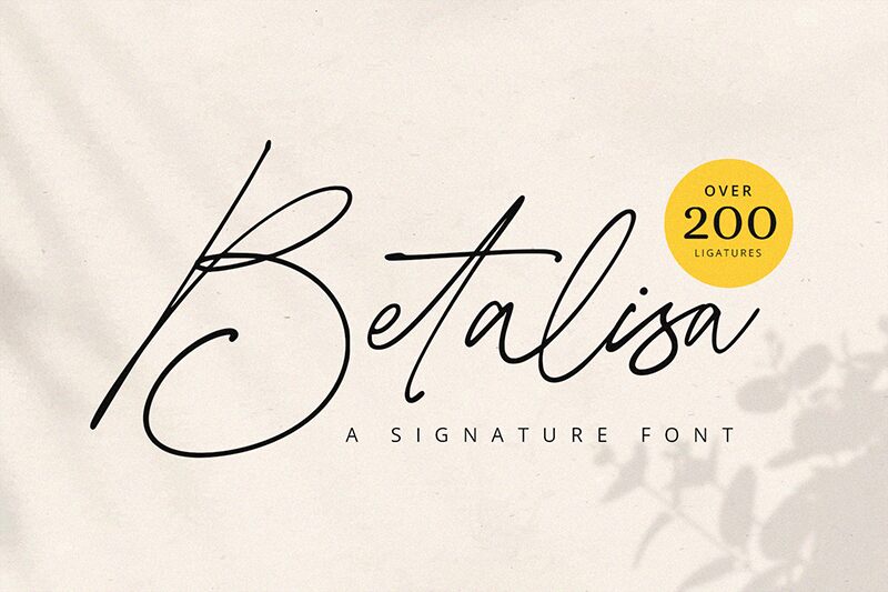 Betalisa Schriftart