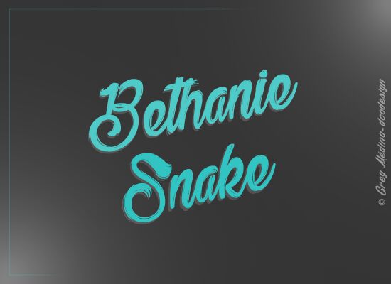 Bethanie Snake Schriftart