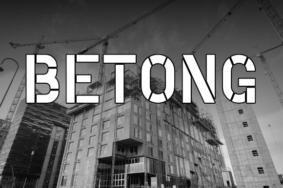 Betong Schriftart