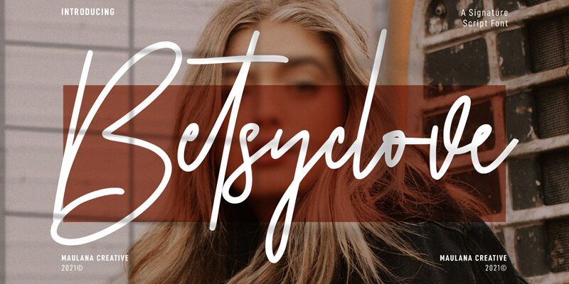 Betsyclove Druh písma
