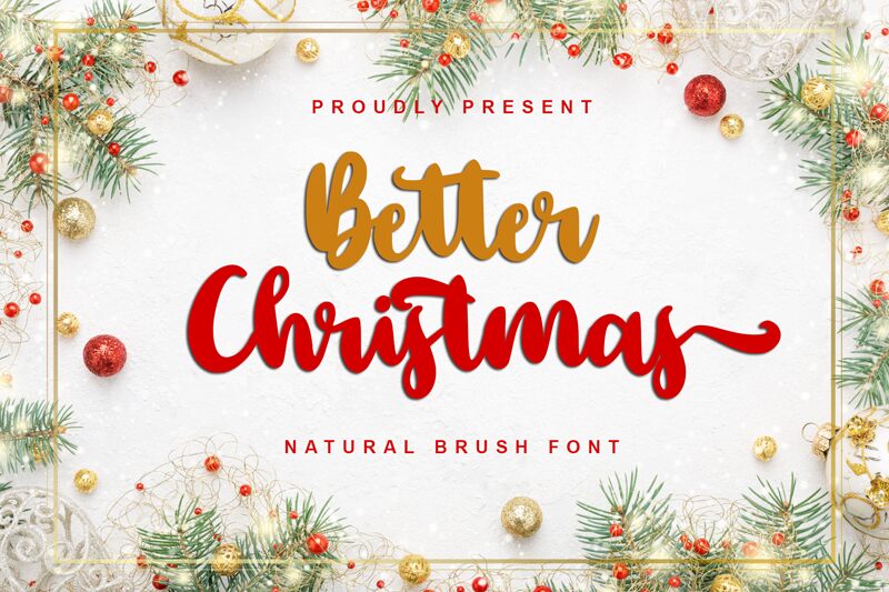 Better Christmas Schriftart