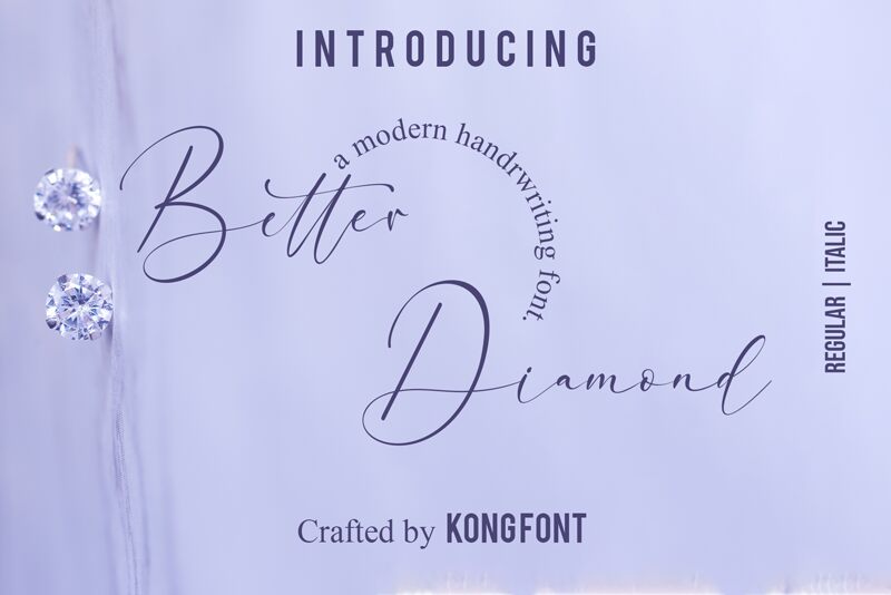 Better Diamond Schriftart