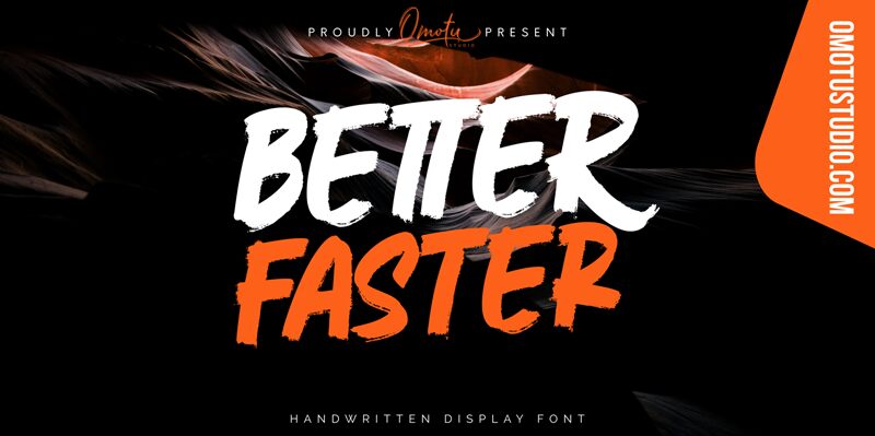 Better Faster Carattere