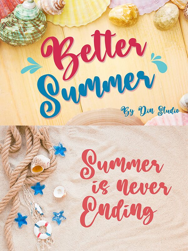 Better Summer Carattere