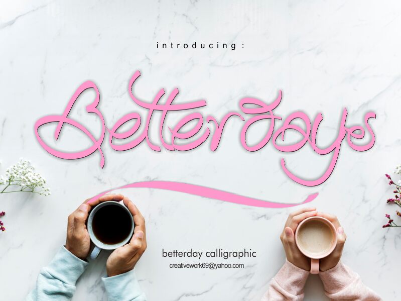 Betterday Czcionka