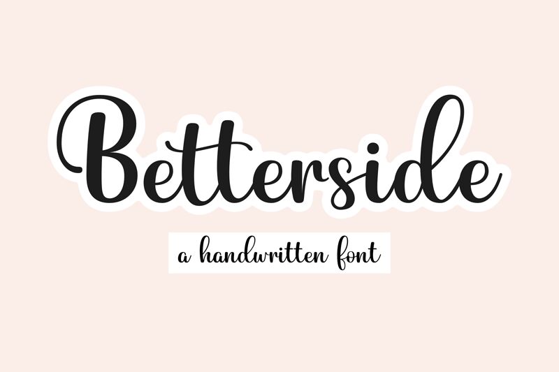Betterside — Prezentacja czcionki