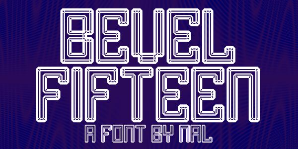 Bevel Fifteen Schriftart