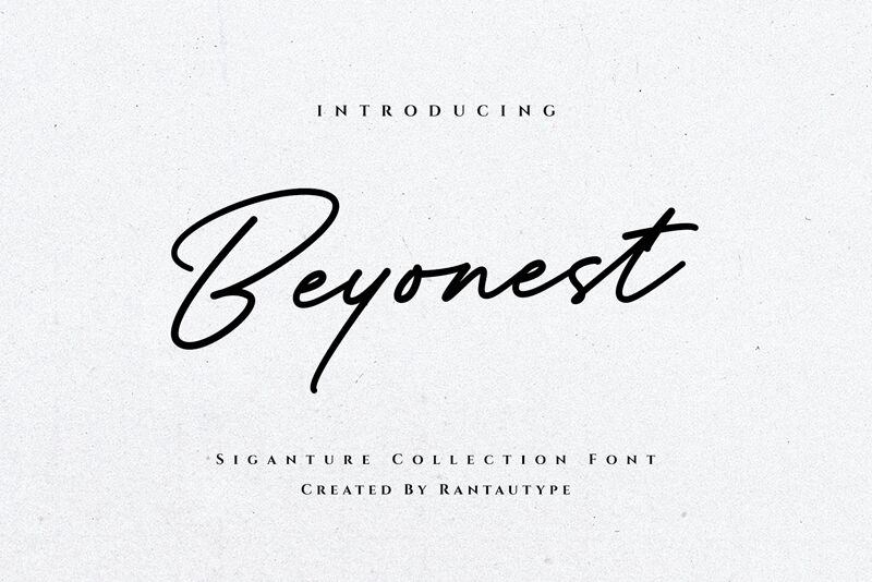 Beyonest — Prezentace písma