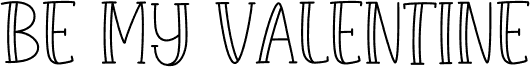 Be My Valentine font