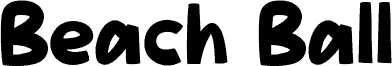 Beach-Ball шрифт