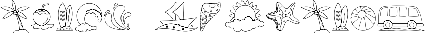 Beach Dingbats
