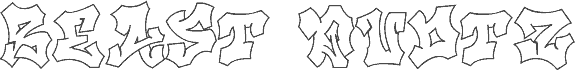Beast Quotz Outline Outline carattere