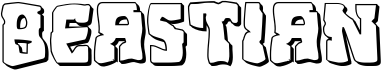 Preview of the Beastian 3D font