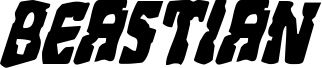 Preview of the Beastian Condensed Italic font