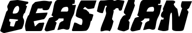 Preview of the Beastian Italic font
