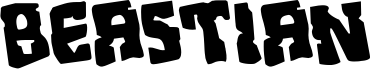Preview of the Beastian Rotated font