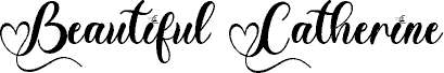 Beautiful Catherine Monogram De fuente