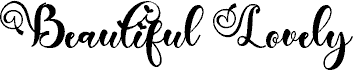 Beautiful Lovely Style Demo 字体