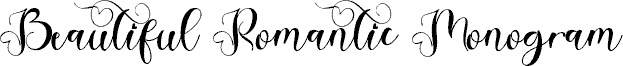 Beautiful Romantic Monogram Dem