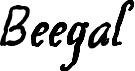 Beegal Italic Demoフォントのプレビュー