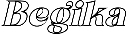 Begika Outline Italic