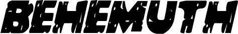 Podgląd czcionki Behemuth Condensed Italic