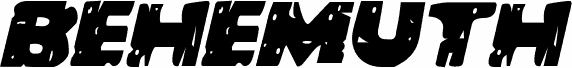 Podgląd czcionki Behemuth Italic