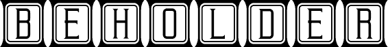 Preview of the Beholder Capitals Elegant Regular font