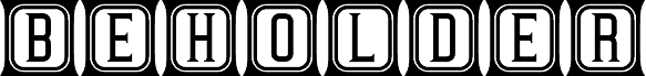 Preview of the Beholder Capitals Retro Regular font