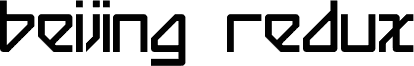 Preview of the Beijing Redux Thick Regular font
