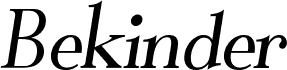 Bekinder Italic