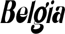 Belgia Condensed Italic
