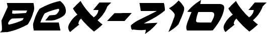 Ben-Zion Expanded Italic