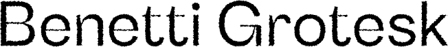 Benetti Grotesk Rough Demo Reg