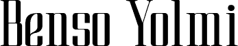 Benso Yolmi Regular carattere