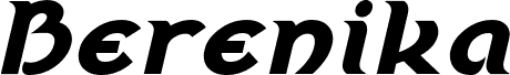 Berenika Bold Oblique
