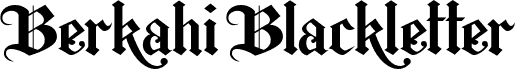 Berkahi Blackletter