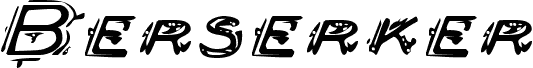 Berserker Expanded Italic