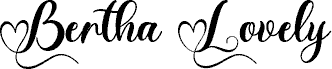 Bertha Lovely 字体
